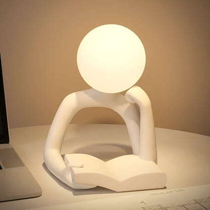 EvaGlow - Lampe de table abstraite de luxe