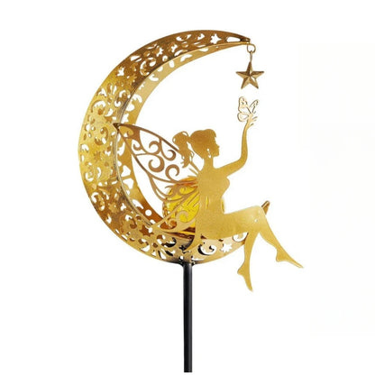 Lampe de jardin solaire en forme de lune